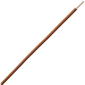 Installation wire, massive, brown, 1,5mm².