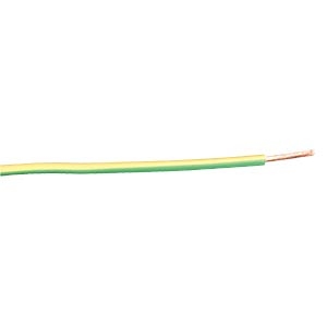 Installation wire, 1,5mm², green/yellow, multistrand