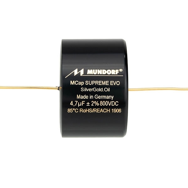 MUNDORF SESGO, 4,7uF/800V, ±2%, EVO Supreme Silver/Gold/Oil