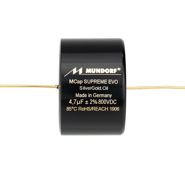 MUNDORF SESGO, 10uF/800V, ±2%, EVO Supreme zilver/goud/olie