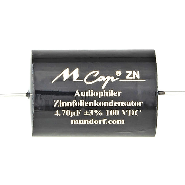 MUNDORF ZN630, 0,47uF/630V, ±3%, Tinfoil capacitor