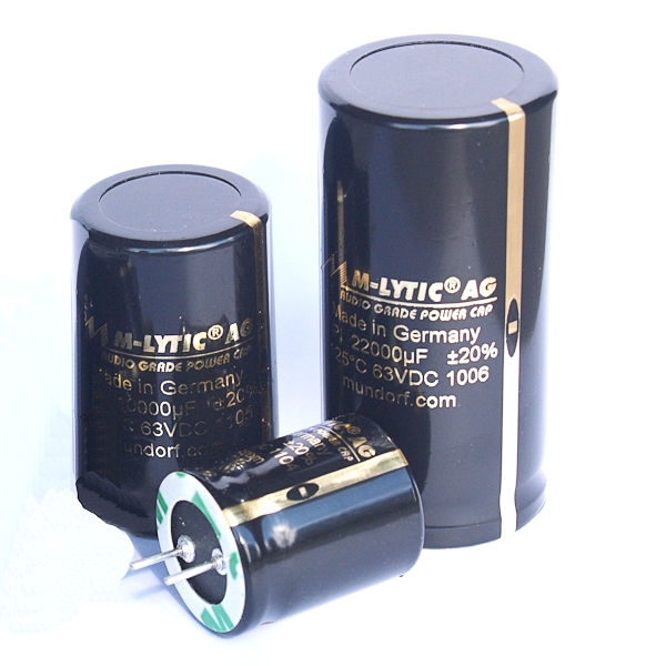 MUNDORF MLGO, 1000uF/100V ±20%, Elektrolytische Kondensator