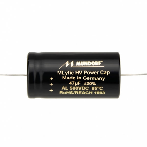 MUNDORF MLAL, 22uF/500V, ±20%, Elektrolytische Kondensator