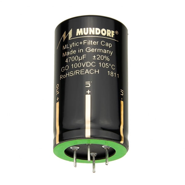 MUNDORF MLGO+, 1000uF/160V, ±20%, Electrolytic capacitor