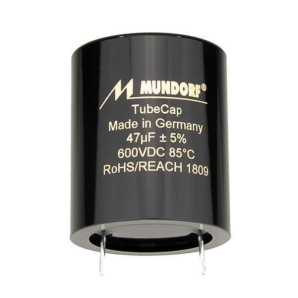 MUNDORF TUBECAP, 20uF/750V, ±5%, Elektrolytische Kondensator