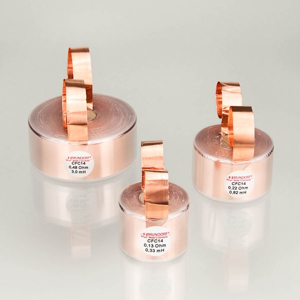 MUNDORF CFC14, 0,33mH, ±2%, lucht spoel, 28mm folie 70um