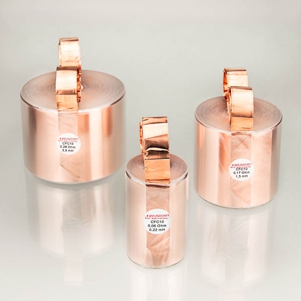 MUNDORF CFC10, 1,8mH, ±2%, Luft Spul, 70mm Folie 70um