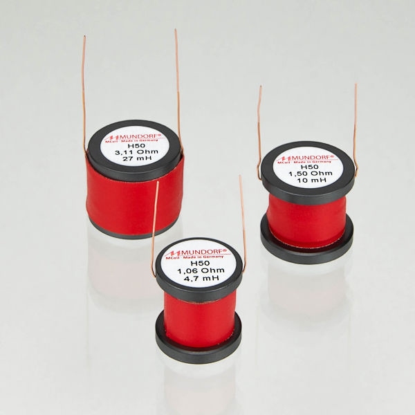 MUNDORF H50, 5,6mH, ±5%, ferriet drum kern spoel, Ø0,5mm