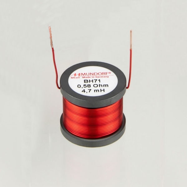MUNDORF BH71, 1,8mH, ±5%, ferriet spoel, Ø0,71mm bOFC