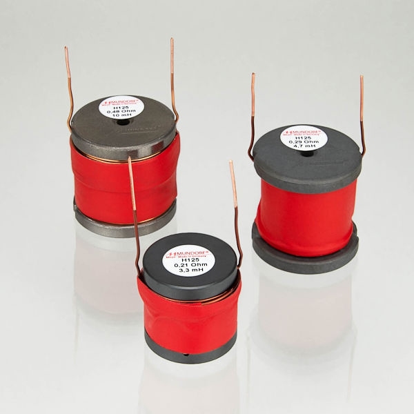 MUNDORF H125, 6,8mH, ±3%, ferriet drum kern spoel, Ø1,25mm O