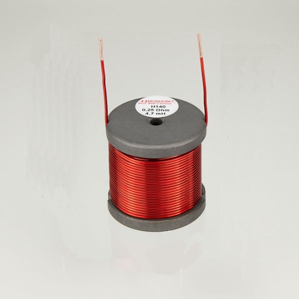 MUNDORF H140, 3,9mH, ±3%, Ferrit Drum Kern Spul, Ø1,4mm