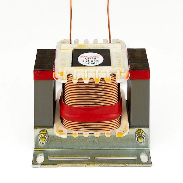MUNDORF VT140, 2,7mH, ±5%, FERON E-kern, Ø1,4mm viOFC
