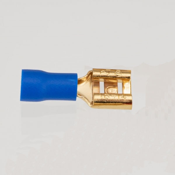 MUNDORF BLADE8.RBU-6,3G, 6,3mm Faston Connector, blue. 10pc