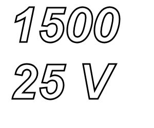 PANASONIC FCA, 1500uF/25V elco, radial, 105º, low ESR, 5000h