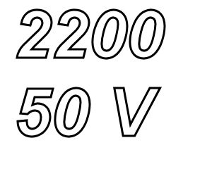 PANASONIC FCA, 2200uF/50V elco, radial, 105º, low ESR, 5000h