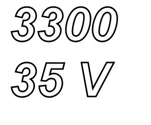 PANASONIC FCA, 3300uF/35V elco, radiaal, 105º, 5000uur