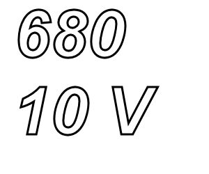 PANASONIC FCA, 680uF/10V elco, radiaal, 105º, 5000uur