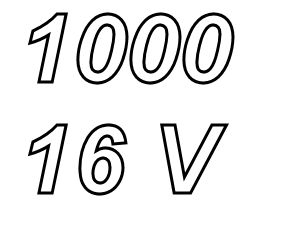 PANASONIC FCA, 1000uF/16V elco, radiaal, 105º, 5000uur