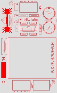 ELTIM PS-FL30xx, Einzelspannung Netzteil Modul, 30VA