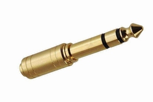 KACSA AA-614G, 6,3mm Mann/3,5mm Frau Adapter, Stereo