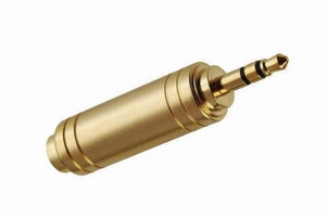 KACSA AA-631G, 6,3mm Frau/3,5mm Mann Adapter, Stereo