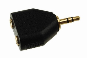 KACSA AA-634G, 3,5mm stereo/2Ø3,5mm stereo adaptor