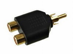 KACSA AA-648G, cinch man/2x cinch vrouw adaptor