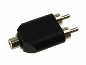 KACSA AA-699, Cinch 2x Mann /1x cinch Frau Adapter