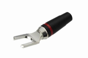 KACSA BP-013S, versilberte Gabel Konnektor 8mm