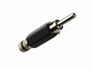KACSA BP-236R, Bananen Konnektor, rodanisiert, Voll-Metall