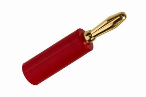 KACSA BP-238G, Schrauben-Typ vergoldet Bananen Konnektor