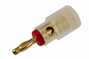 KACSA BP-273G, banaan Connector, tot 6mm² kabel/banaan