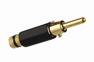 KACSA BP-283G, vergoldet, Professioneller Bananen Konnektor