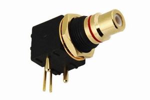 KACSA RJ-140GT, RCA print montage chassis connector verguld