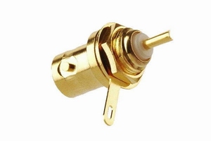 KACSA VC-028G, BNC connector chassis connector, verguld