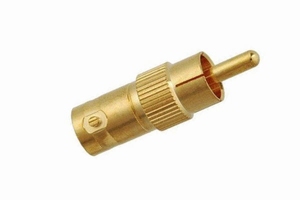 KACSA VC-043G, BNC female/Cinch male adapter, goldplated