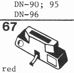 DUAL DN-96 78 RPM DIAMOND Stylus, DN