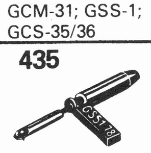 GARRARD GCM-31, GCS-1, 35, 36 naald, SS/DS
