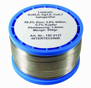 IT LZ 95 Löt 500 grams 95.5% tin 3.8% silver 0.7% copper 1.0