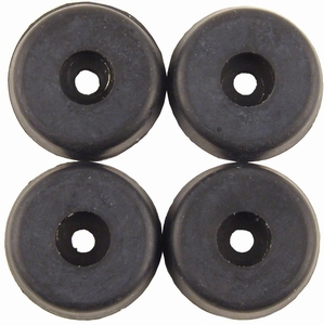 INTERTECHNIK RS-07/25, Rubber voeten, Ø25x7mm, 4 stuks.