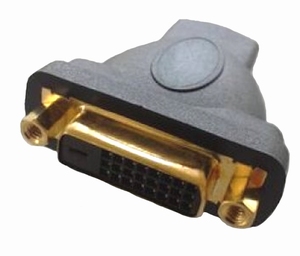 KACSA AA-705G, DVI female - HDMI female Adapter, 24K gold pl