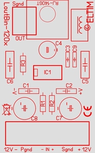ELTIM LoutBin-120x, balanced to line converter module