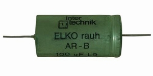 IT ERA/100, bipolar Kondensator, 470uF, 100V, 10%, raue Foli