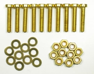 IT BEF/FE130, Brass mounting bolts/nuts/rings, M6x30