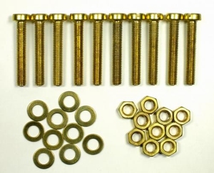 IT BEF/FE96, Brass mounting bolts/nuts/rings, M5x30