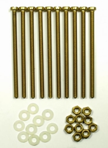 IT BEF/DR56, Brass mounting bolts/nuts/rings, M4x70