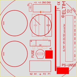 ELTIM PS-UN50 ELP , netvoeding module, 50V, 6A max