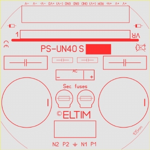 ELTIM PS-UN40S MLGO, Power Supply ±40V, 6A max.