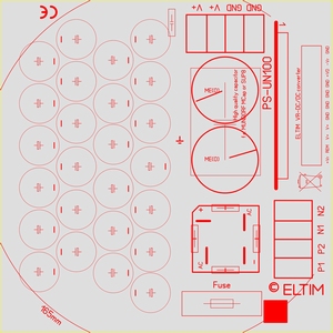 ELTIM PS-UN100 UFG, Power Supply module, 100V 12A max