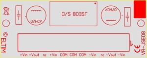 ELTIM VR-JSE08, spanning converter/regelaar module, 8W